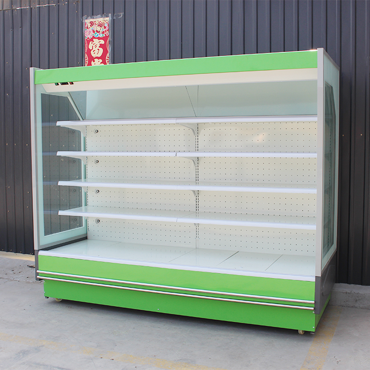 商用风幕柜超市果蔬保鲜展示柜水果保鲜风幕柜定制供应