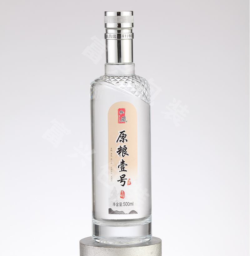500ML白酒玻璃酒瓶 伏特加酒瓶 富兴酒类包装