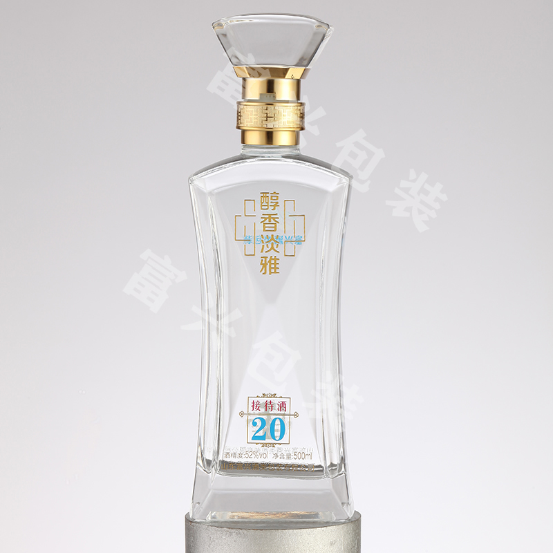 晶白料酒瓶 彩色喷涂酒瓶 富兴酒类包装