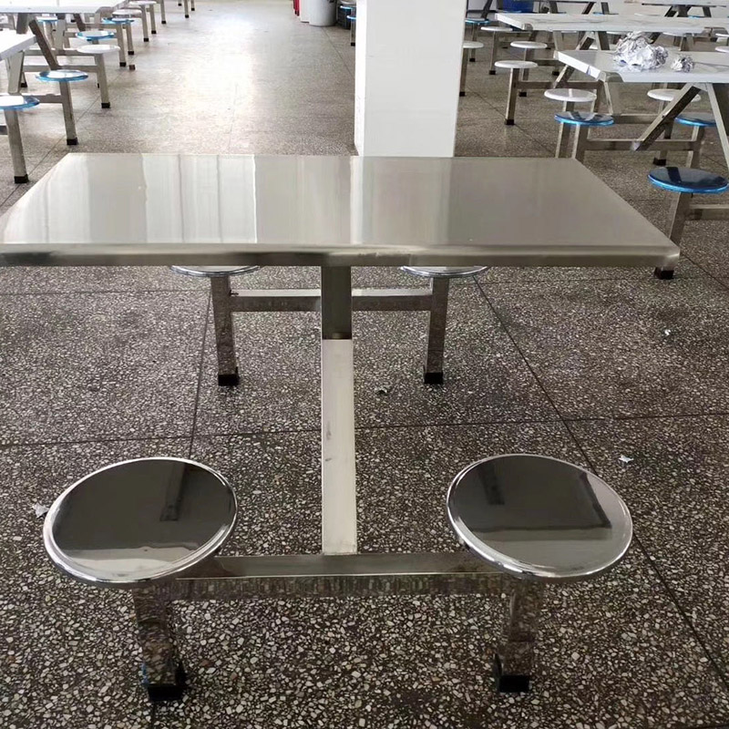 四座六座餐桌椅公司食堂餐桌椅饭堂餐桌椅小学生餐桌椅