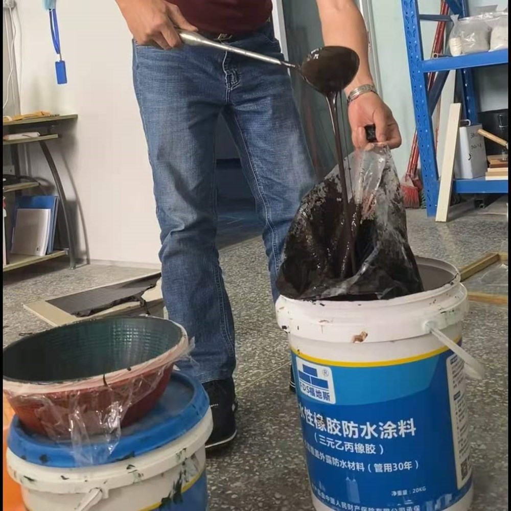 肇庆三元乙丙橡胶防水涂料 福地斯 佛山水性反应聚脲腻子 屋面防水专用
