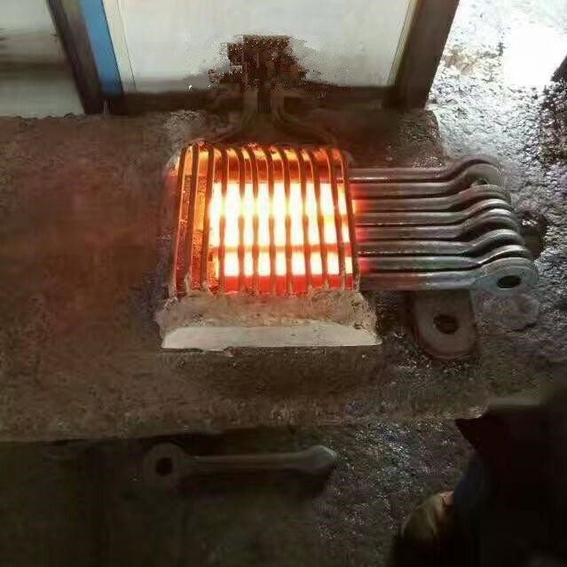 山西煤矿钢钎透热锻造炉 平顶山煤矿用拔钉透热锻造炉 中频加热锻造设备