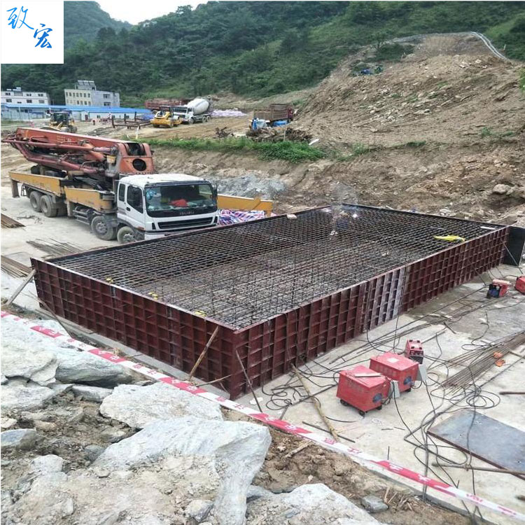 圆形风机基础底座模板 圆形风力发电基础模具 水泥风电底座基础模具 致宏 源头厂家