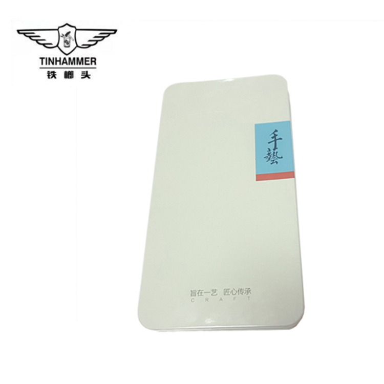 长方形马口铁艺术铅笔盒化妆刷铁盒收缩眉笔礼品彩绘包装铁盒定制