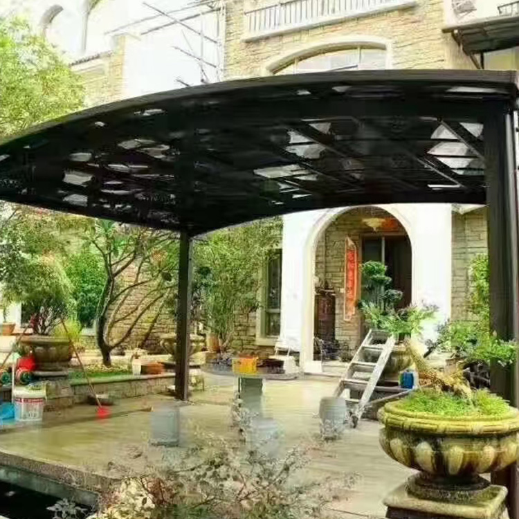 辽阳雨搭生产 辽阳抗压铝合金车棚 精恒铝业