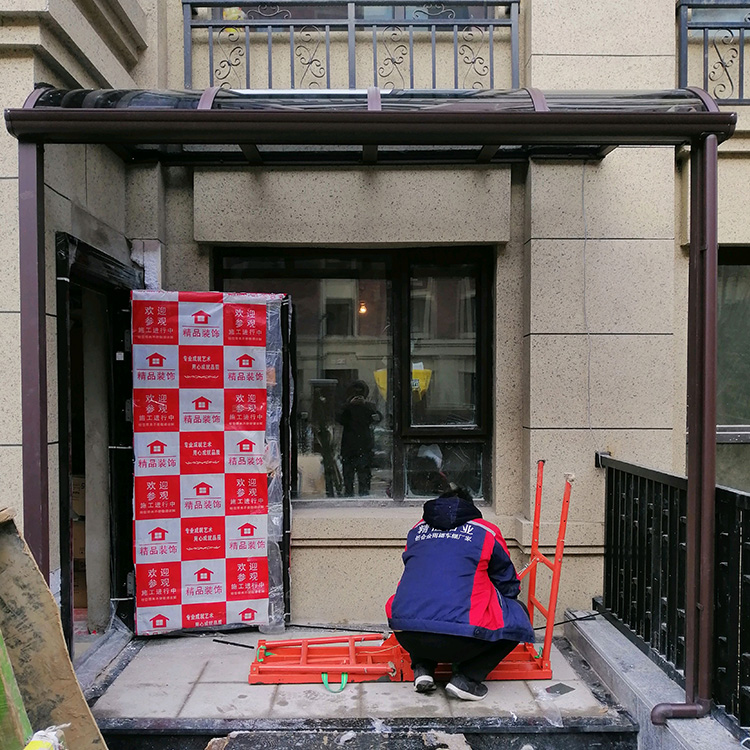 窗棚 辽宁耐积雪挡雨棚 沈阳雨棚批发 精恒铝业
