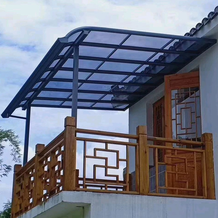 本溪室外挡雨棚生产 辽宁抗压铝合金车棚 精恒铝业