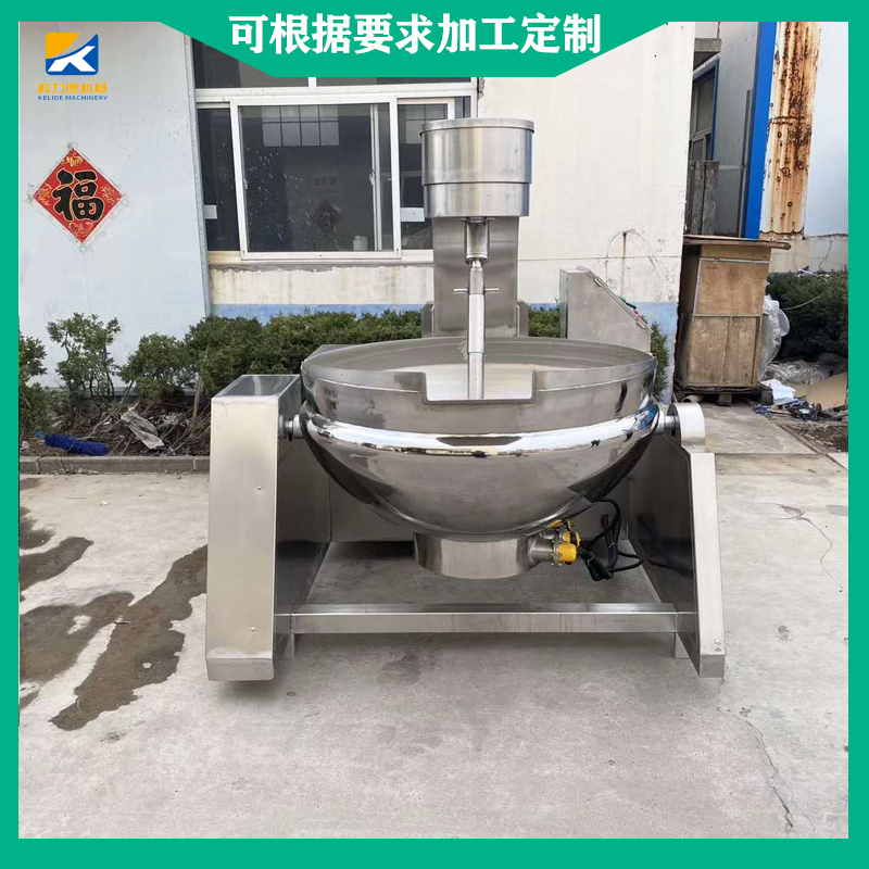 棉花糖巴旦木奶枣自动搅拌炒锅 黄油 奶油奶枣搅拌机器 不锈钢熬糖锅熬汤锅