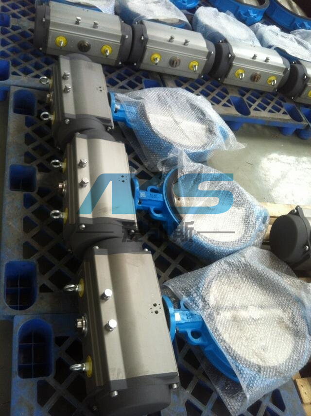 气动软密封铸钢不锈钢法兰对夹式蝶阀D641X/D671X-10/16C/P