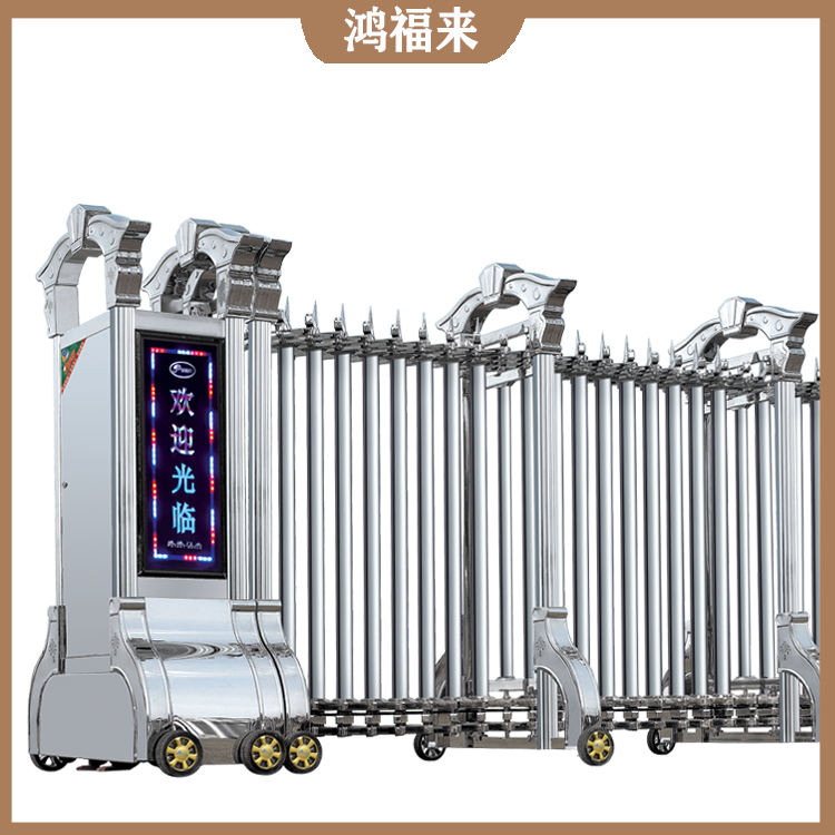宜昌自动伸缩推拉门 工地学校电动大门