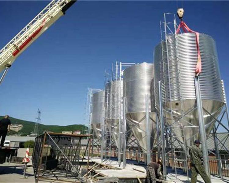 全国厂家直销养殖料塔直供镀锌板料塔料线全自动控制设备