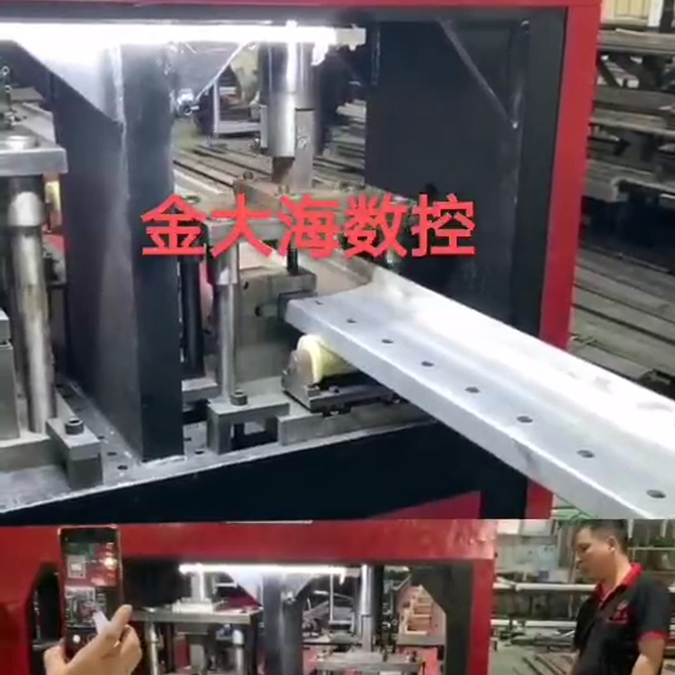 铝合金爬架数控冲床 角钢冲双条孔机