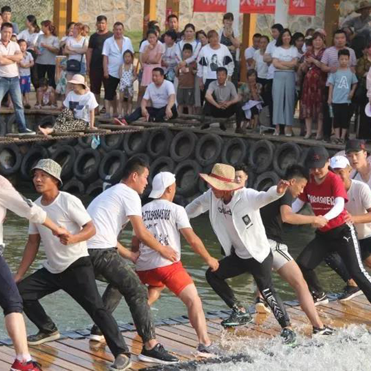 河南摇摆桥价格 公园移动式网红桥 设计安装 全包服务