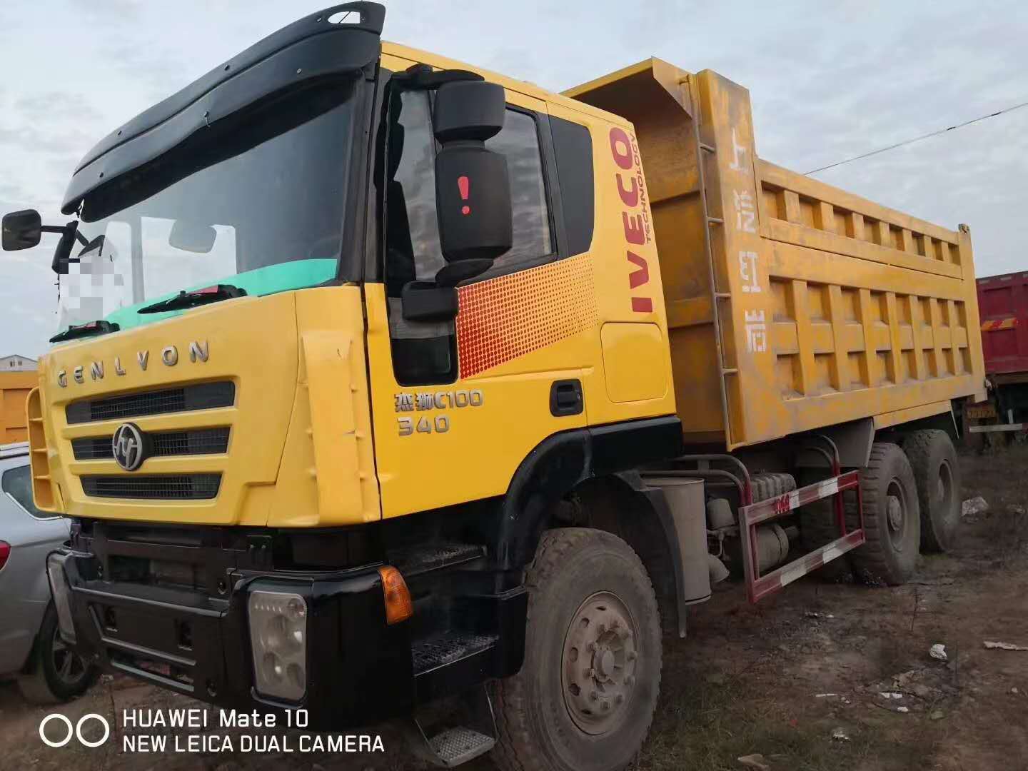 16年出厂 刚进厂的无户杰狮后八轮自卸车 科索全车原版买到就赚到
