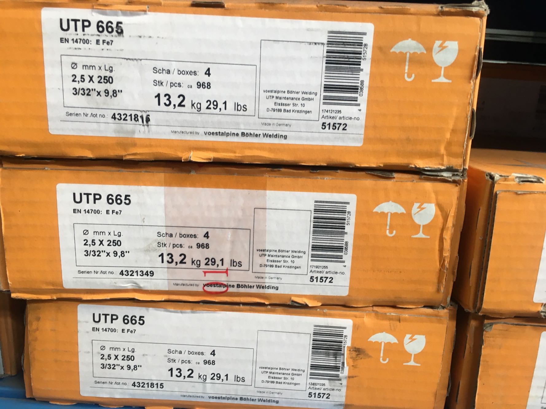 德国UTP6222Mo/ENiCrMo-3镍基焊条