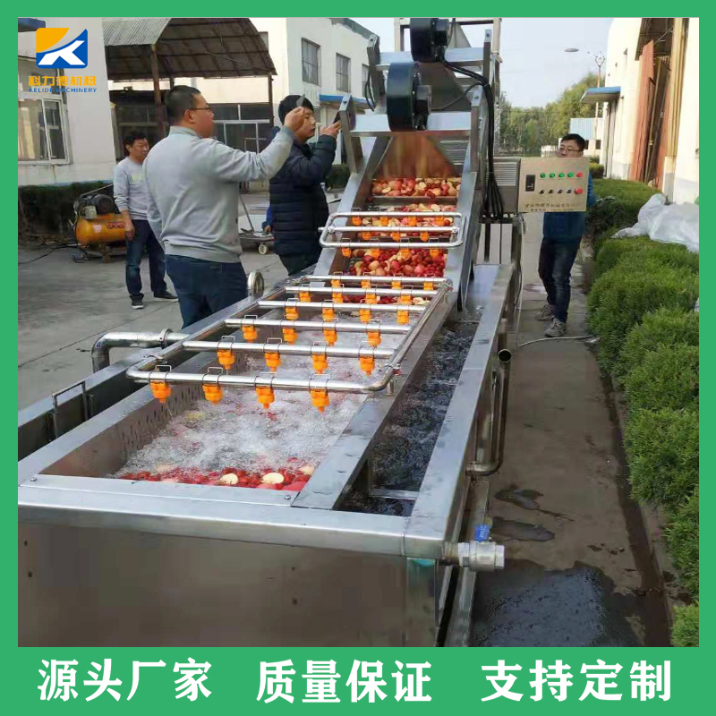 青椒清洗深加工设备 菌菇类水浴式气泡清洗机 酱腌菜喷淋清洗设备工厂直供