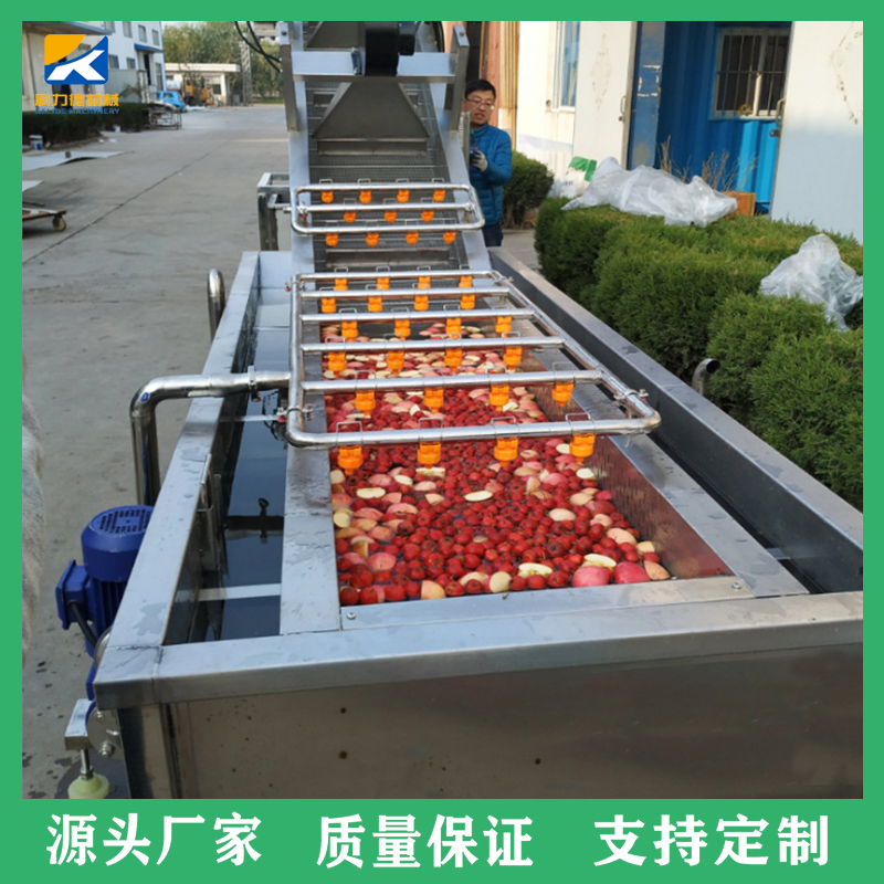 商用气泡连续式清洗机 洗青菜鲜笋土豆片机器 工业大型食堂洗菜机