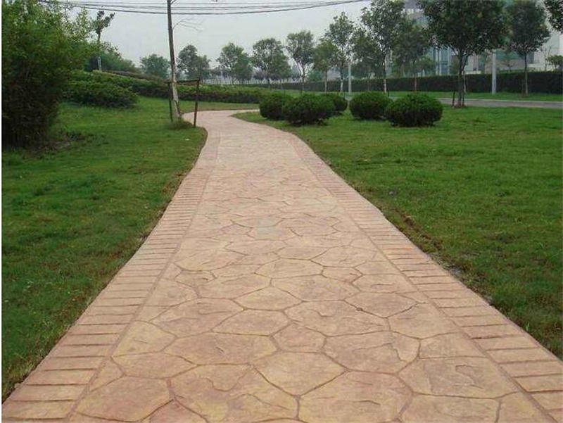  常德 艺术压模地坪 压印地坪报价 压模地坪价钱 虹彩建材