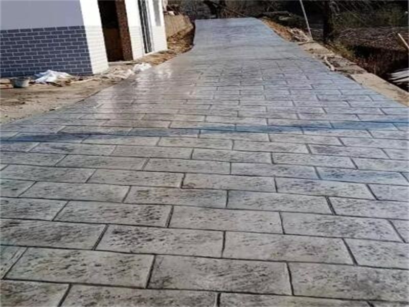 郴州 压模混凝土施工 压模艺术地坪 压模地坪耐磨 压模地坪抗冲击 虹彩建材