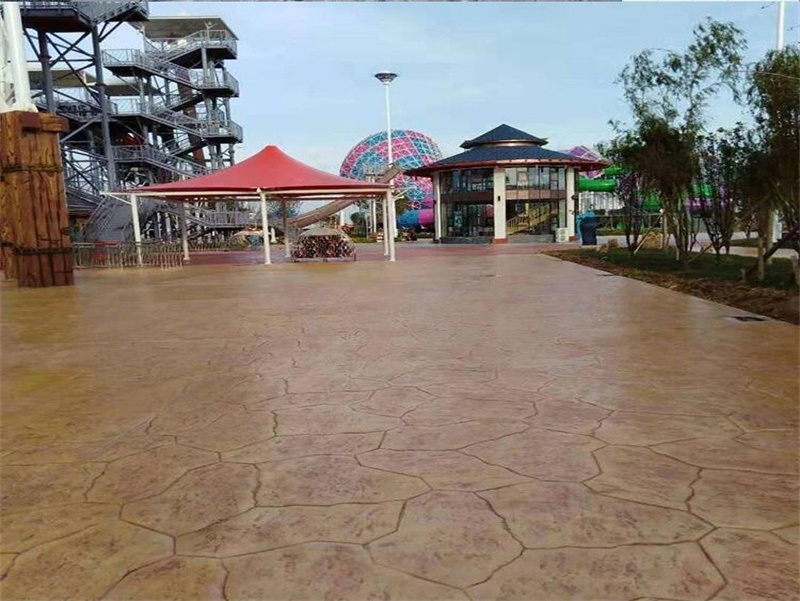 徐州 压模水泥地坪 压花路面价格 印花材料厂家 水泥混凝土制作 虹彩建材