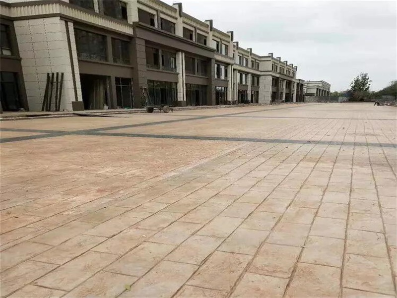 张家界 压模耐磨地坪 彩色地坪压模 压模地坪厂家 虹彩建材