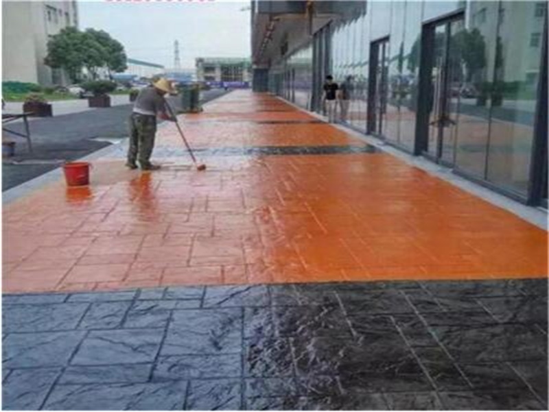 常德 压花地坪产品 压印地坪价钱 压模地坪报价 虹彩建材