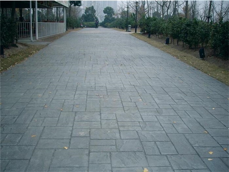 无锡 水泥压模模具 压模地坪模板 艺术印花厂家 彩色压花路面 虹彩建材