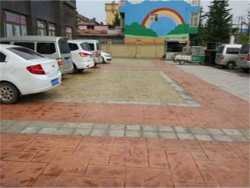 水泥面压花 水泥印花价格 彩色强化料 普林德建材