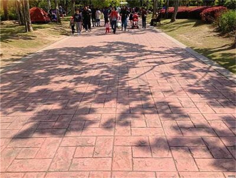 南京 压模地坪 彩色压模地坪 水泥路面报价 彩色印花施工 普林德建材