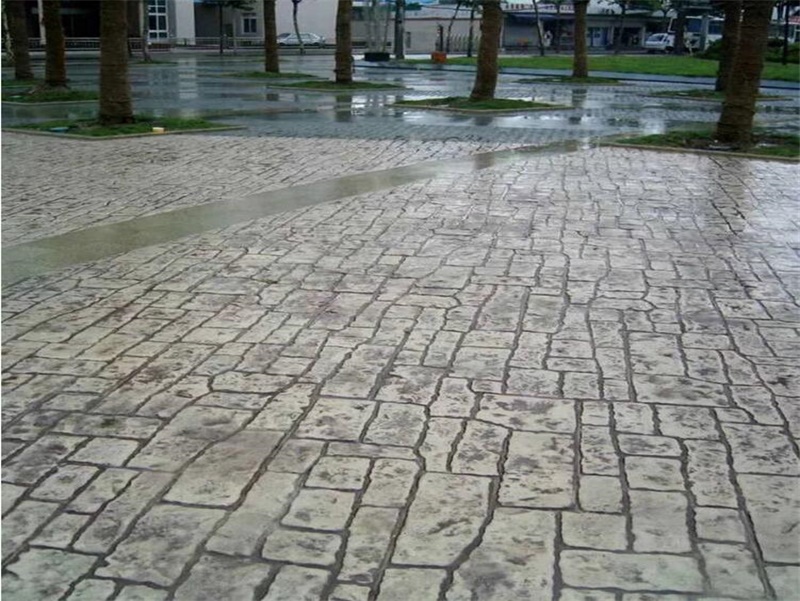 压花路面材料 压印地坪环保 压模地坪价格 普林德建材