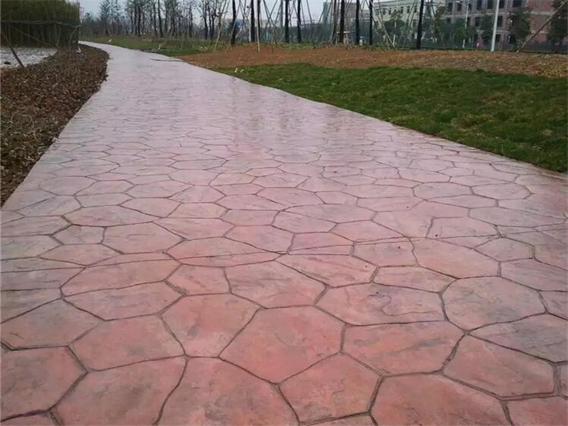 印花地坪强化料 压花路面 彩色压花强化料 普林德建材