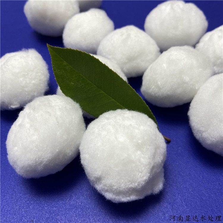 处理各种污水过滤用纤维球滤料 显达自产纤维球厂家