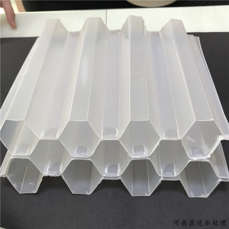冷却塔沉淀池铺设蜂窝斜管填料 多种尺寸规格 可定制