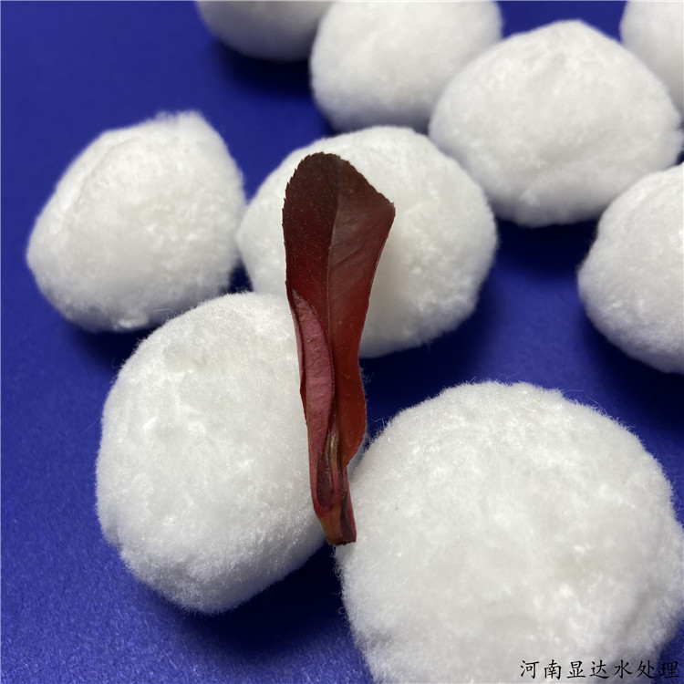 过滤器专用滤料 过滤器污水处理用 黄色涤纶改性纤维球 可反复使用