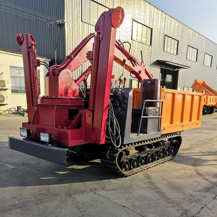 履带随车挖机 履带式随车挖价格 沼泽泥地运输履带车