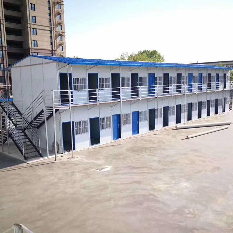 K式双坡彩钢板房厂家 二层彩钢板房 工地临建k式彩钢板房 金科 工厂直供