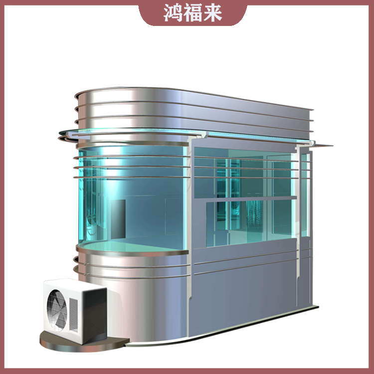 铁山停车场收费钢结构 小区门卫室岗亭