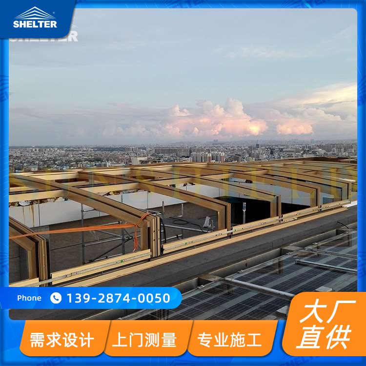 智能移动电动泳池盖 铝合金采光顶阳光房 赛尔特厂家提供测量安装