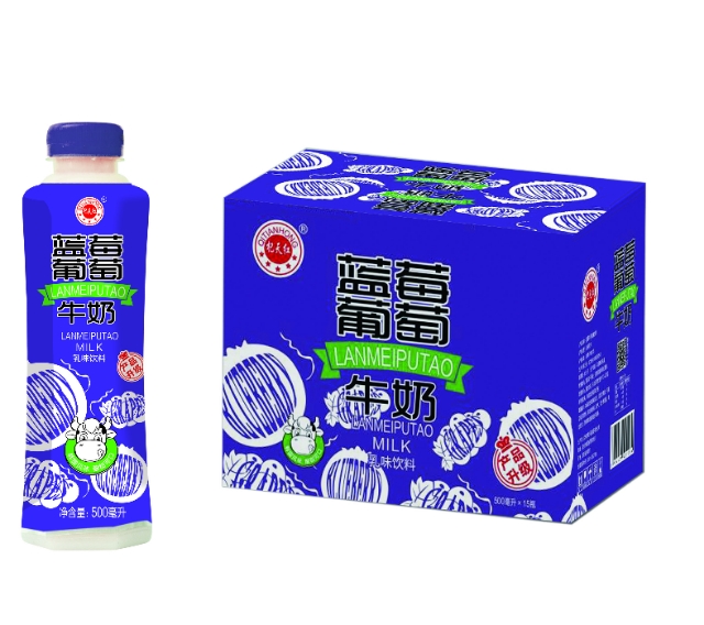 金登河蓝莓葡萄牛奶500ml厂家直发，质优价廉，口感纯正