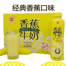 金登河香蕉牛奶500ml厂家直发，质优价廉，口感纯正
