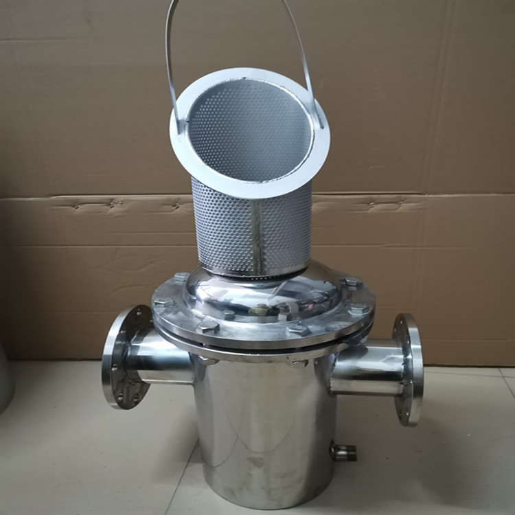 316L快开吊环蓝式过滤器  不锈钢法兰蓝式过滤器  直通高低蓝式过滤器