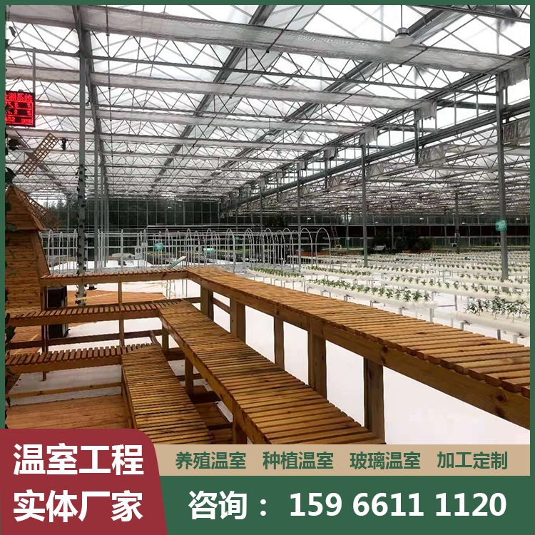 薄膜温室大棚 玻璃温室蔬菜大棚