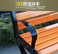 花园防腐木长椅 公园实木座椅排椅 加工定制质量保障