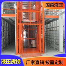 导轨式液压升降机 单双轨道厂房上卸货平台 固定式液压货梯