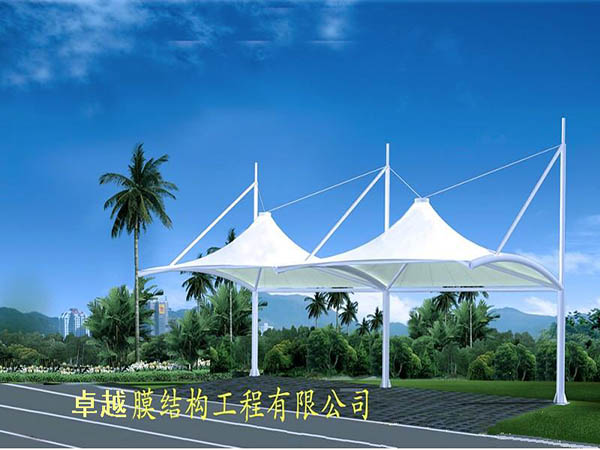 武汉膜结构停车棚厂家/充电站雨棚/设计安装
