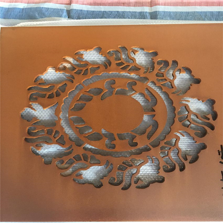 中厚板Q295GNH耐候板 金属生锈剂 耐候钢板镂空造型加工