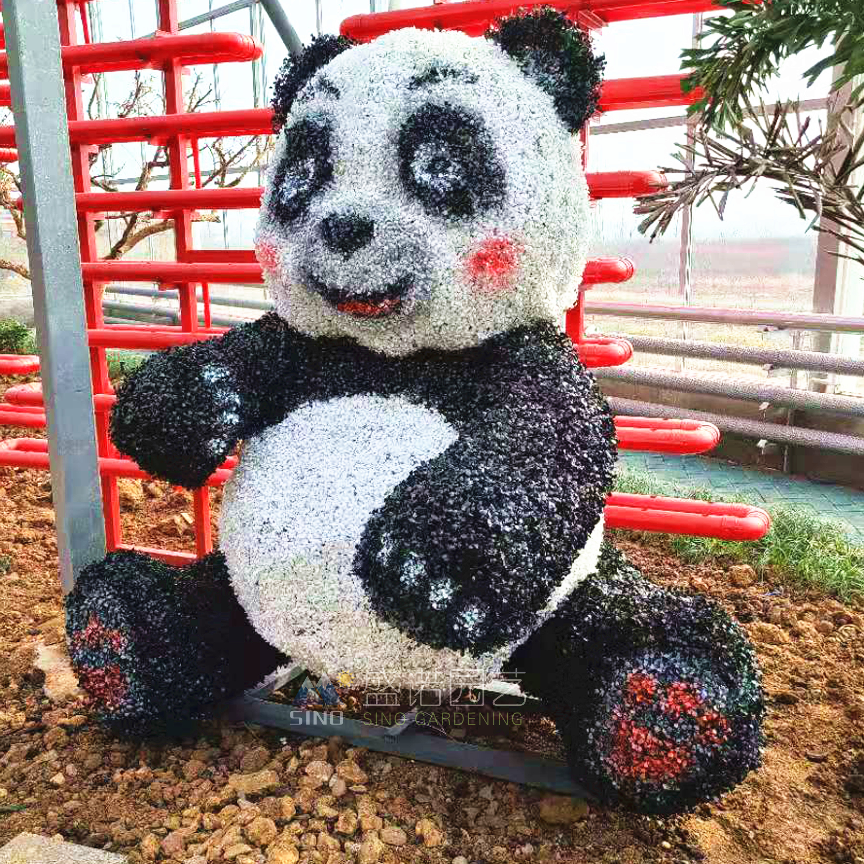 动物绿雕 仿真动物造型 鲜花动物造型 