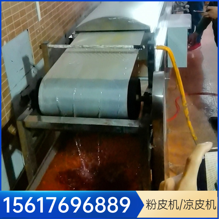 粉皮机新型粉皮机雲武DS180圆形红薯粉皮机达到凉皮机环保要求