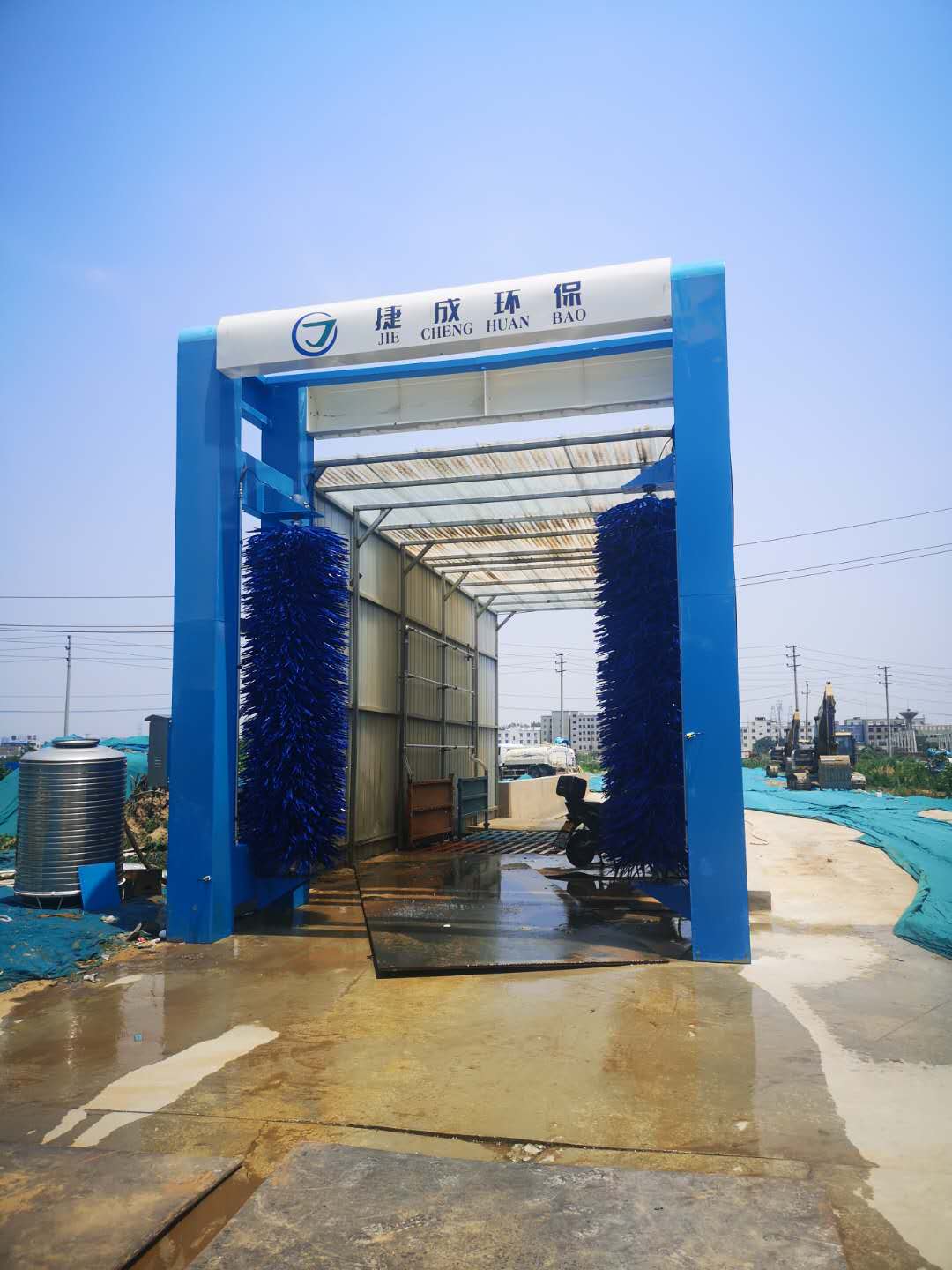 新乡工地固定式毛刷式洗车机简易型 效果咋样