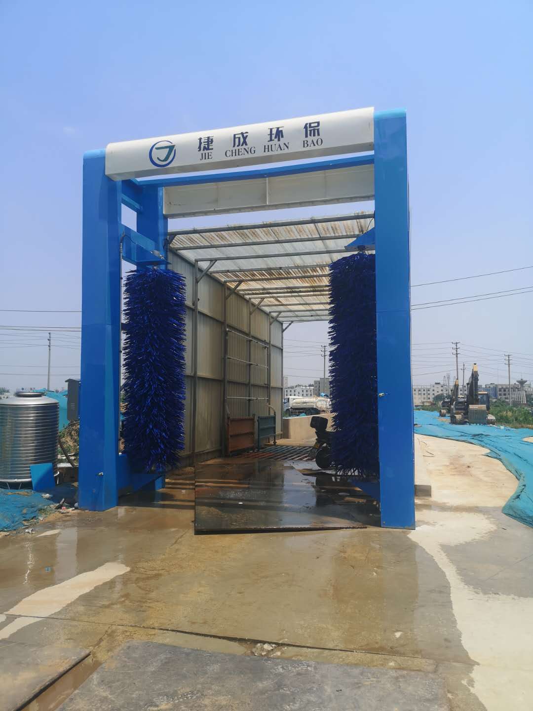 郑州煤堆场龙门式烘干洗车机全方位立体化冲洗 型号